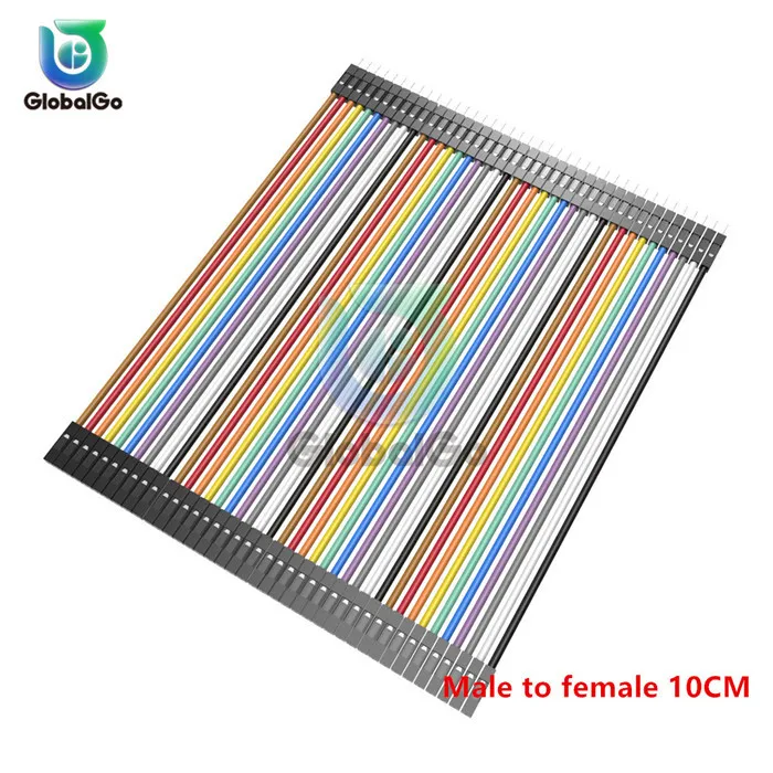 Male to female 10CM DuPont Line 10 см 20 см 30 см мужской и женский мужской женский джемпер провод Dupont кабель для arduino DIY KIT - Цвет: Male to female 10CM