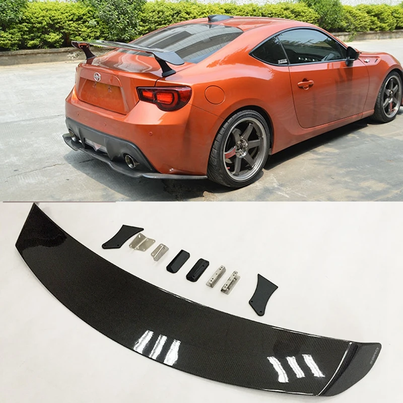 Car Styling Carbon Fiber Rear Spoiler Tail Trunk Wing For Toyota GT86
