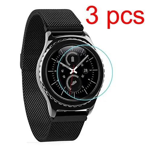 PCTC Gear S3 Tempered Glass Screen Protector Skin Film (3 Pack) Anti-scratches Anti-Dust Anti-Fingerprint High Definiti | Электроника