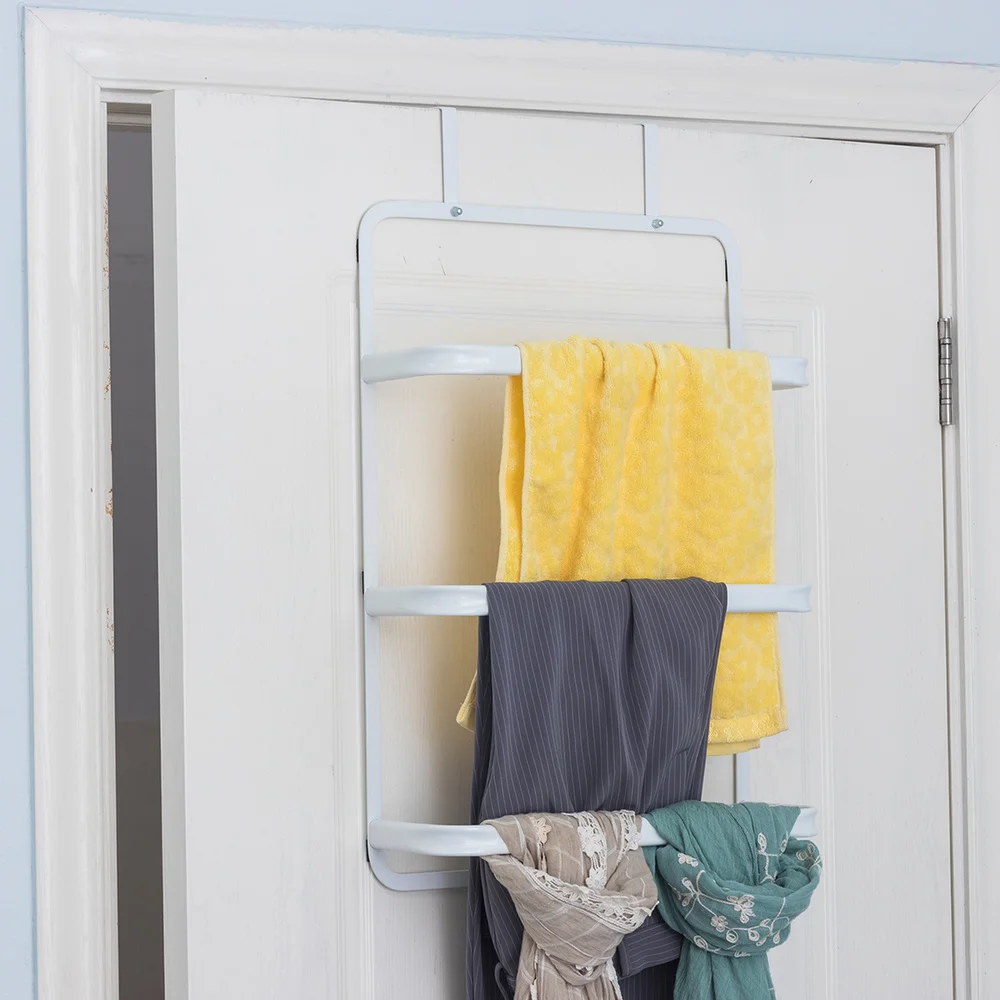 Креативная железная дверная стойка для полотенец для ванной комнаты настенная Полка для полотенец wx10201734