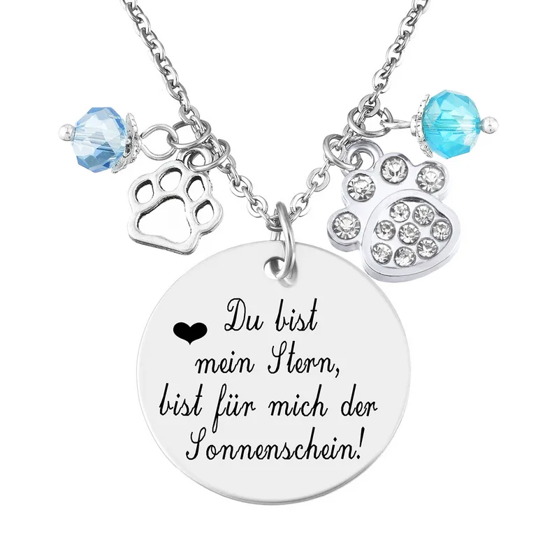 Ожерелье в форме сердца женское круглый кулон из нержавеющей стали 316L с резными