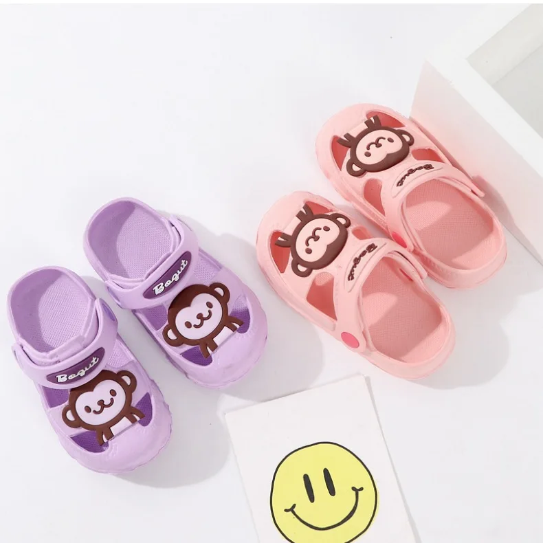 summer Children boys girls EVA Slippers five star Non-slip beach hole shoes different styles 140-180 XQ01