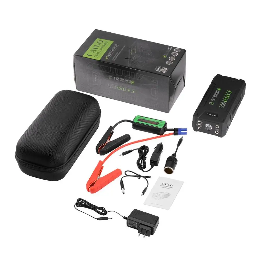

CATUO 12V 1000A Portable Safe High-temperature Resistance Multifunction Jump Starter With 20000mAh Capacity LED Light