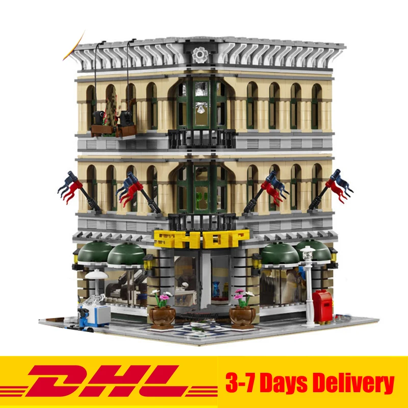 

DHL Free Lepin 15005 2182pcs City Grand Emporium Model Building Educational Blocks Kits Brick Toys Clone 10211 In Stock