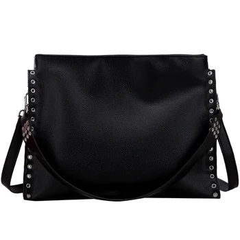 

New Ladies Big Bag Rivet Large Capacity Shoulder Messenger Bag Youth Foreign Gas Ladies Mother Bag Handbag