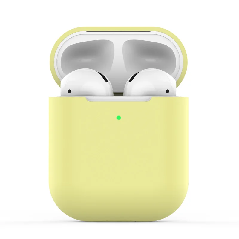 Силиконовые Airpods беспроводные наушники зарядный чехол Беспроводная bluetooth-гарнитура защитный рукав крышка коробка для наушников