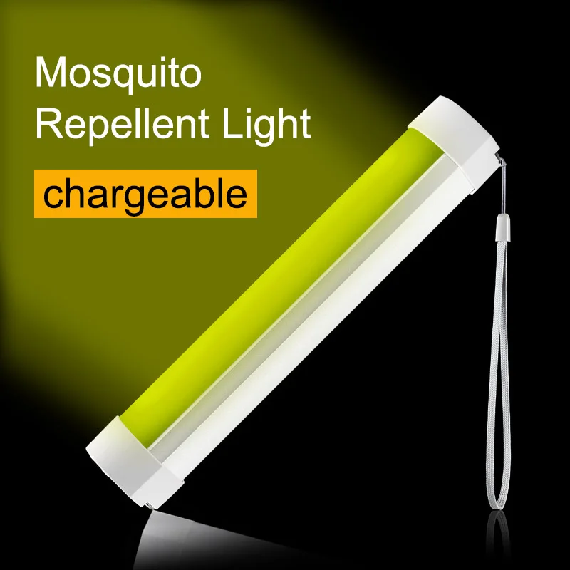

Mosquito Repellent Light 2W Strong Magnet Camping Light Lantern USB Rechargeable 5 Levels Dimmable White Green Light Tent Light