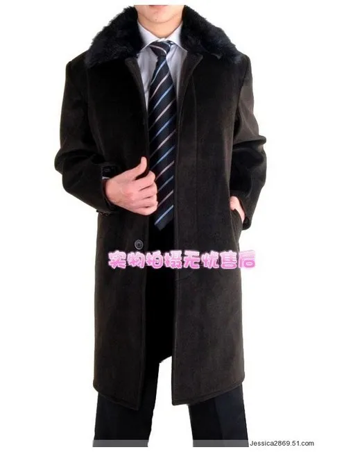 Manteau Long en Laine/ pour Hommes/ / / Automne Hiver Chaud d/écontract/é/ / / Slim Business Pardessus m/élange de Laine Vestes/ / / Manteau Masculin