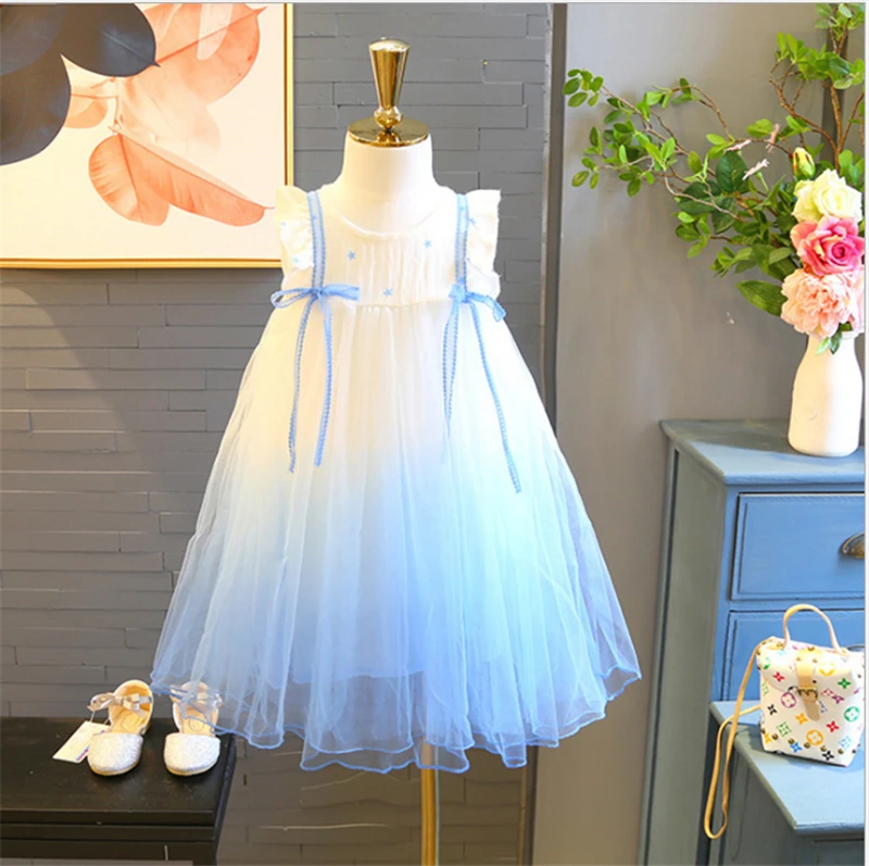 

2019 New Summer Cute Girls Dress Princess Dress Children Summer Clothes Baby Girls Dress Casual Wear