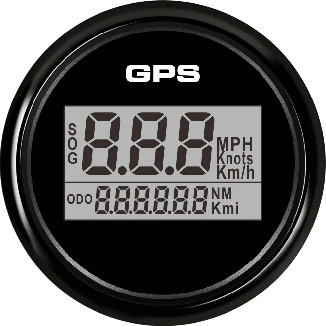 1 шт. тип 52 мм цифровой gps скорость одометры 0-999 спидометры GPS lcd скорость милеометры с 8 видов Подсветка цвет для автомобиля