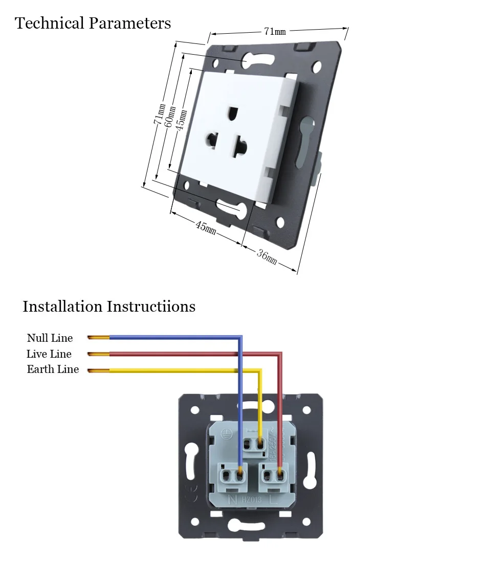 WELAIK EU standard-USA power-Socket DIY-стена частей-Соединенные Штаты-розетка-запчасти без-стекло-панель A8AW/B