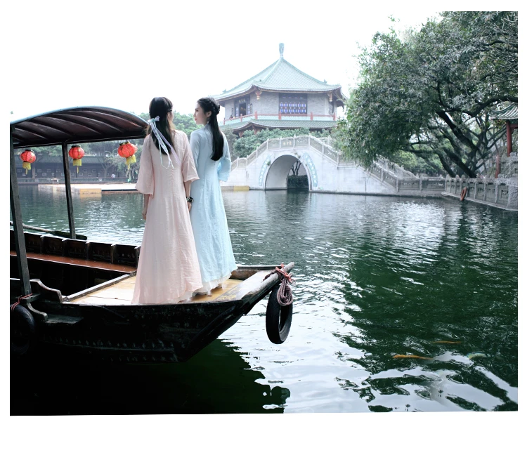 Hanfu Летняя женская национальная одежда hanfu Китайский древний женский костюм женское китайское сценическое платье