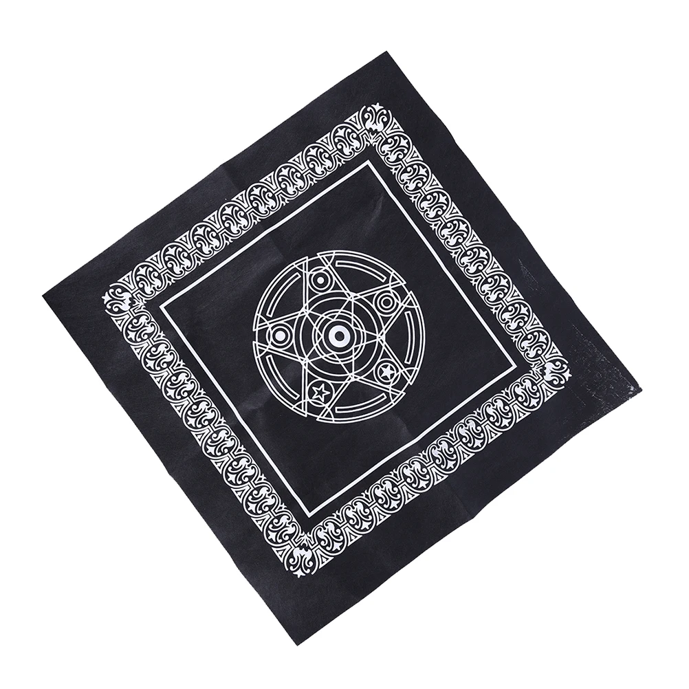 

49*49cm Pentacle Tarot Game Tablecloth Non-woven Material Board Game Textiles Tarots Table Cover Playing Cards