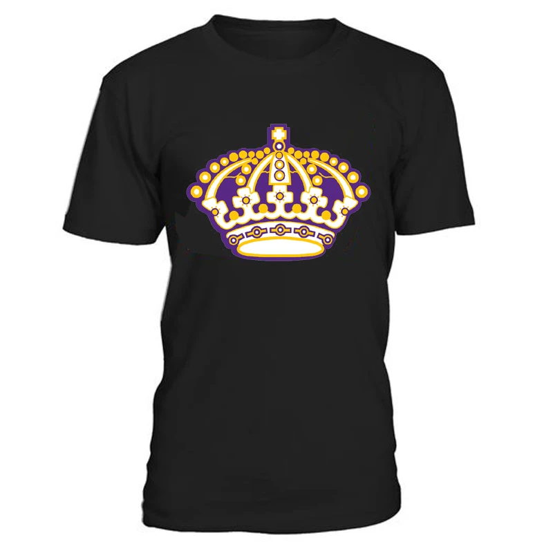 

COLDOUTDOOR High quality Los Angeles ice Hockey Fans Men's T Shirts With Printing kings Logo Cotton