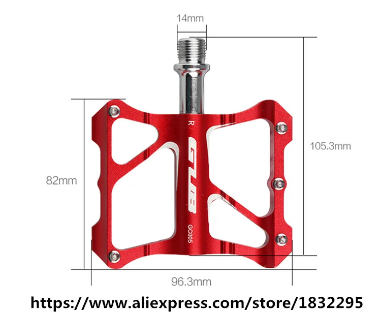 2 цвета Non-slip сплава дорожный велосипед педали Ультралайт МТБ велосипед педаль Аксессуары для велосипеда