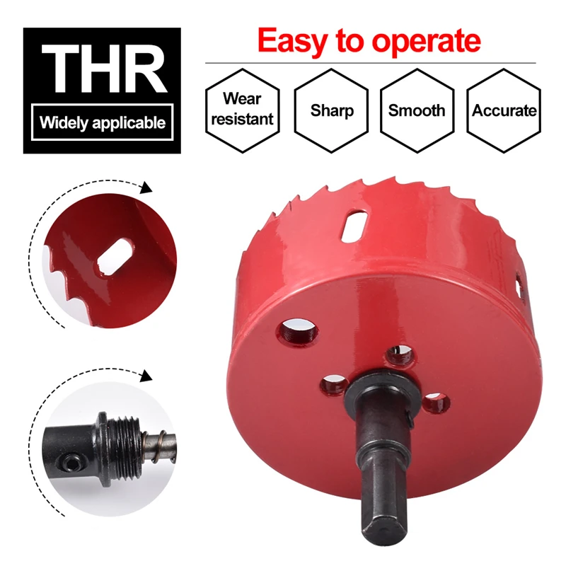 Hohxen большой размер 115 мм M42 Bi Metal Holesaw резак кольцевая пила древесина буровой зуб