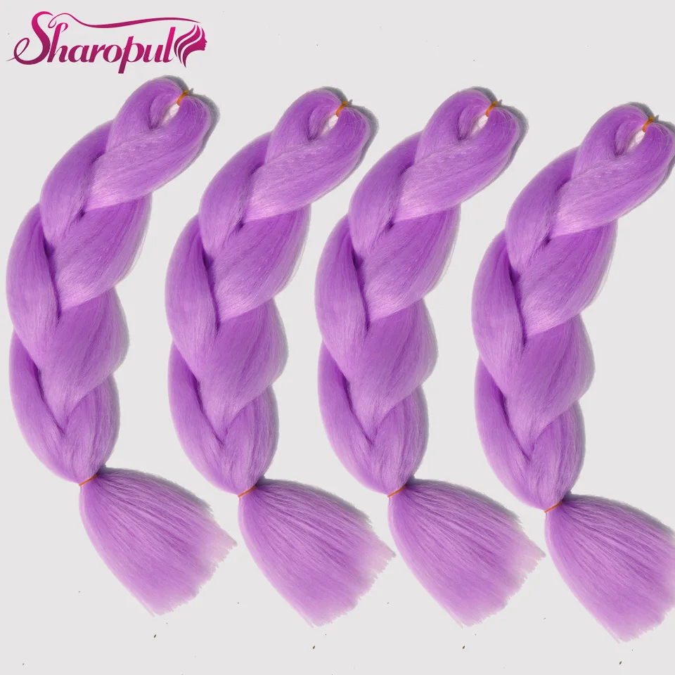 3 10pcs Synthetic Purple Kanekalon Braiding Hair 24 100g