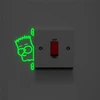creative sneak peep boy switch luminous stickers glow in the dark wall decals kids rooms