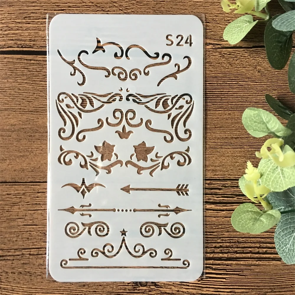 1Pcs A6 Geometry Flag S24 DIY Craft Layering Stencils Wall Painting Scrapbooking Stamping Embossing Album Paper Card Template |