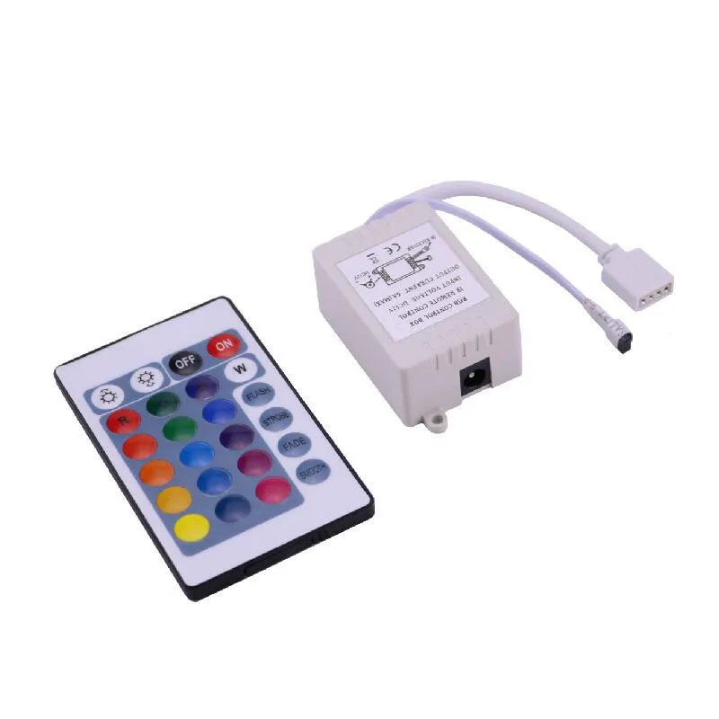 

DC 12V RGB Controller 24 Keys IR Remote Control 6A for SMD 3528 5050 5630 3014 5730 LED Strip Light Ribbon Tape Dimmer Switch CE