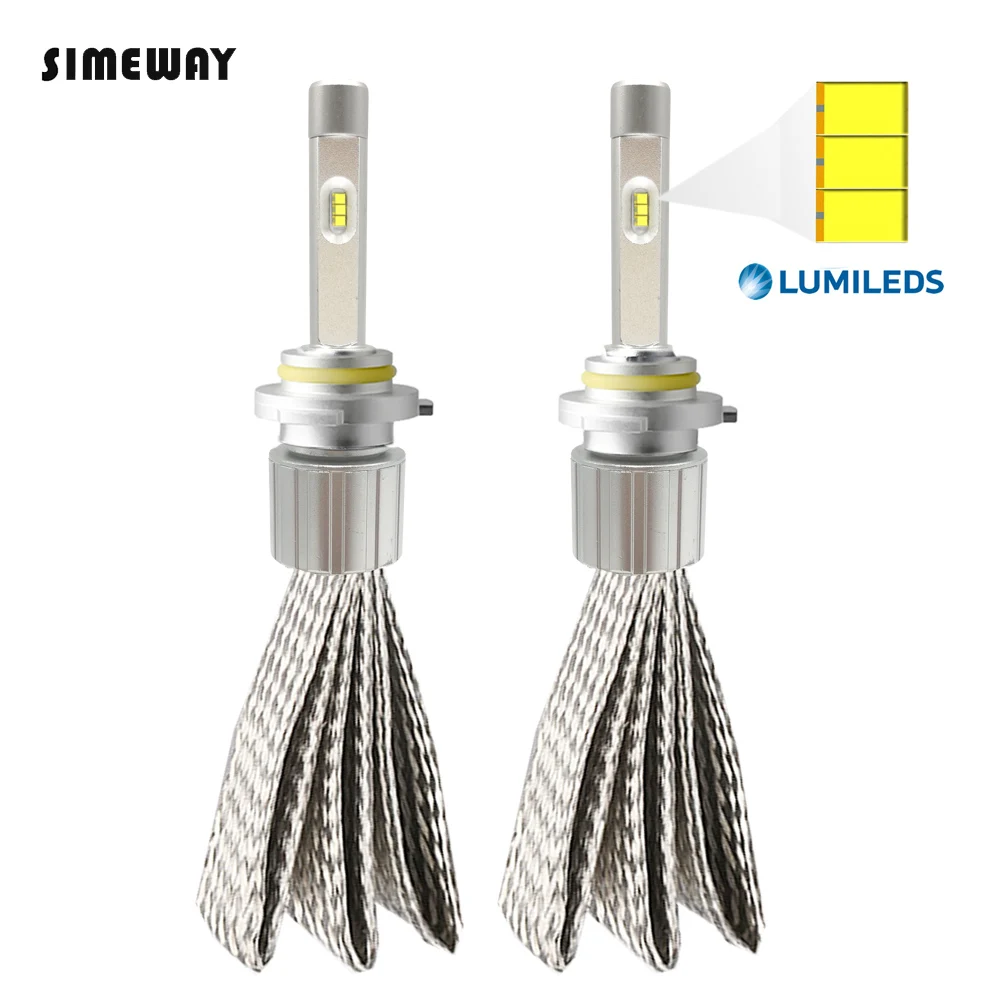 Simeway 2X led H1 Автомобильная фара 96 Вт Супер белый авто H7 H11 лампа H9 H3 H16 HB3 HB4 HIR2 880 H27 881 H4