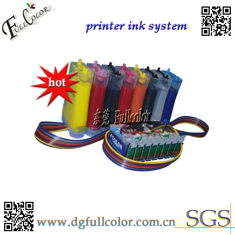 Impressão de Recarga Ciss para Epson Sistema de Abastecimento Contínuo de Tinta com Tinta Pigmentada e Chip Foto R2000 Arc