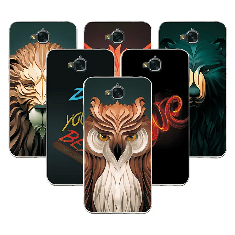 

Coque For Huawei Honor 4C Pro Phone Case Attractive Fashion Lion fox Painting Back Protector For Huawei Honor 4C Pro +Free Gift