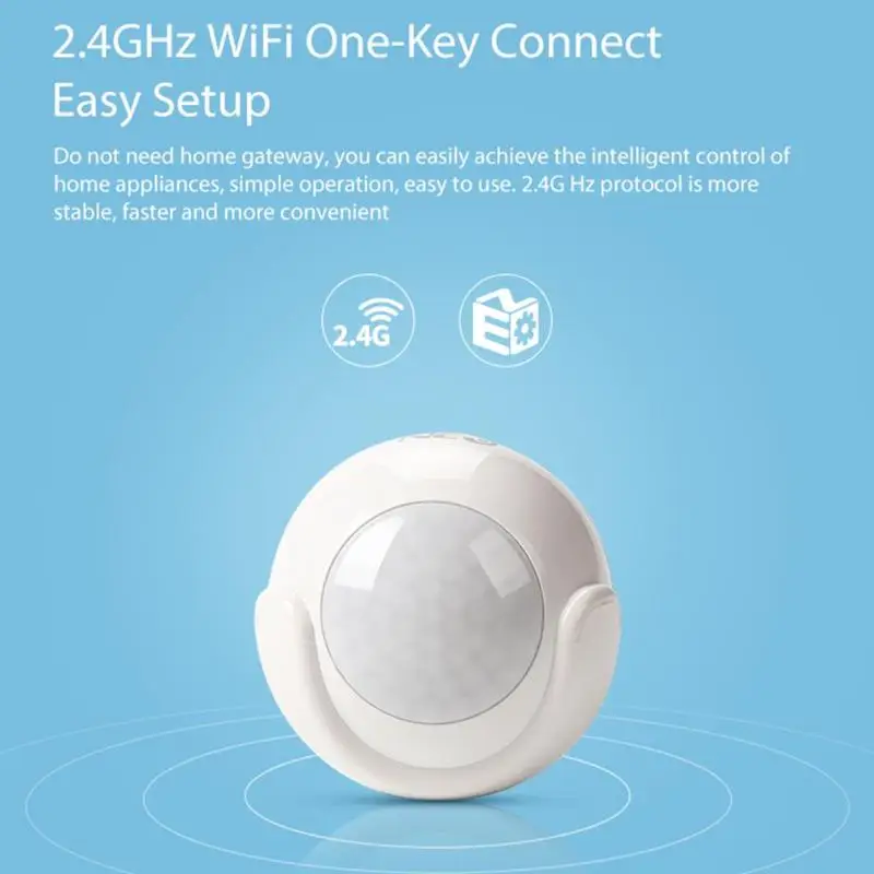 2,4 ГГц WiFi умный беспроводной датчик e PIRMotion датчик сигнализации Детектор Расширенный датчик движения e для SmartHome с приложением дистанционного управления