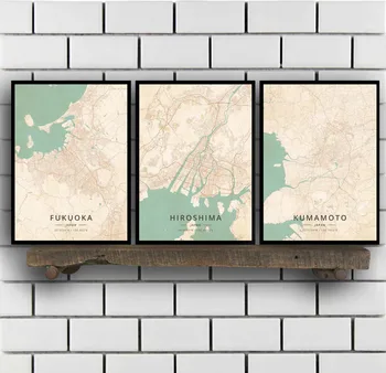 

Fukuoka Hiroshima Kumamoto Kyoto Nagoya Osaka Tokyo Japan Poster