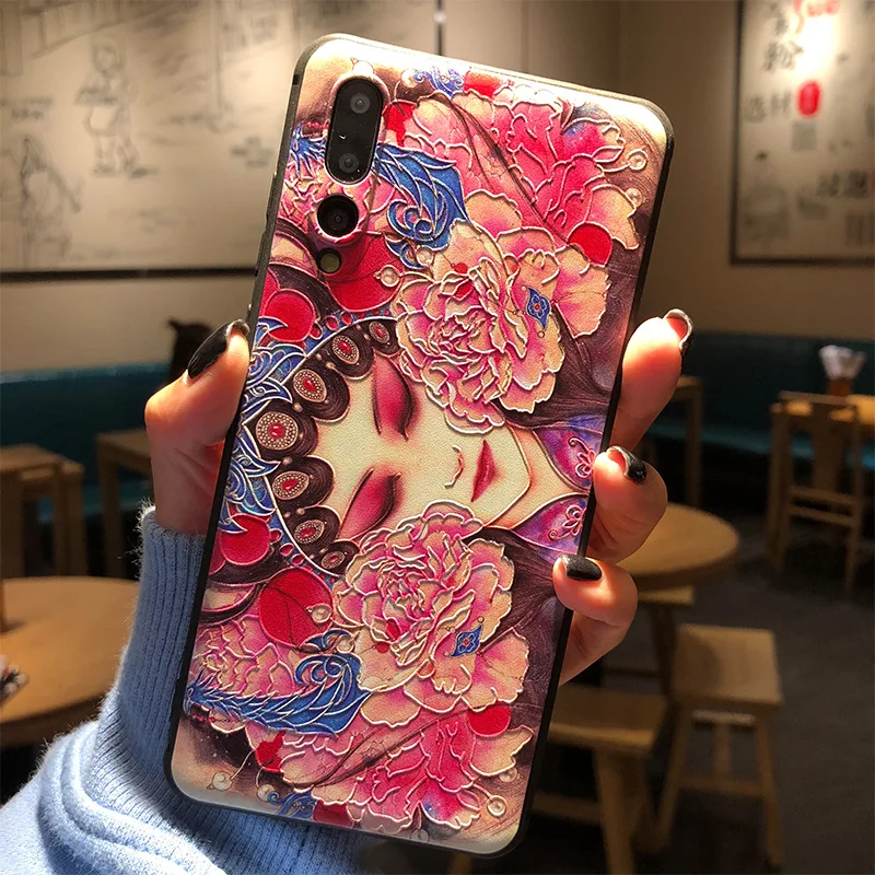

For Huawei Note 10 Nova 3i 2i 3 2 Plus 2S Mate 20X 20 10 9 Pro Lite Anti-fall TPU Case 3D Relief Painted Shell Ultra-thin Cover