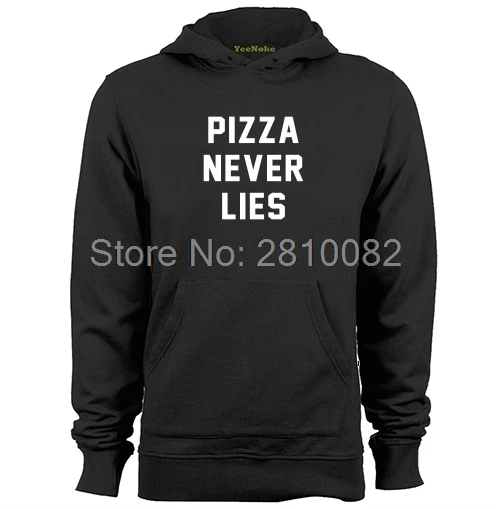 PIZZA NEVER LIES Mens &amp Womens Letters Printed Hoodies Sweatshirts | Мужская одежда