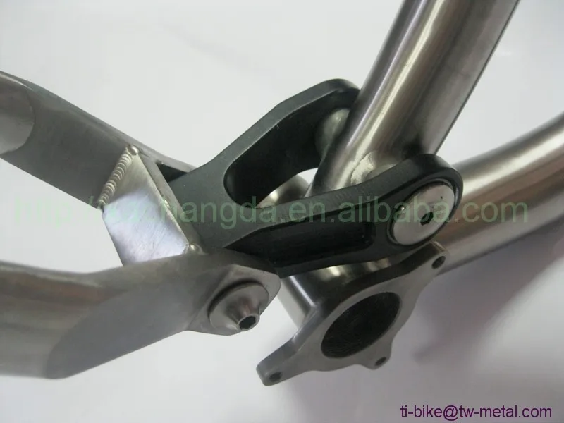 Excellent Titanium Suspension Bike Frame with Taper Head Tube Custom Titanium Suspension Frame with Post Mouth Brake China Titanium Frame 14 Excellent Titanium Suspension Bike Frame with Taper Head Tube Custom Titanium Suspension Frame with Post Mouth Brake China Titanium Frame 14