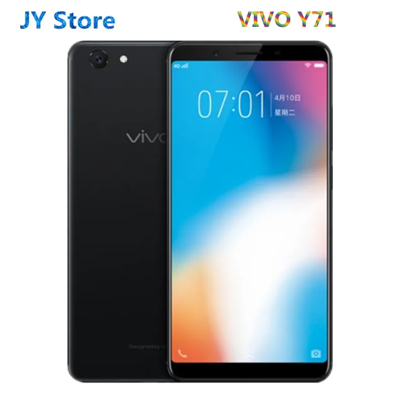 Vivo авторизованный мобильный телефон VIVO Y71 4G LTE Android 8,1 MSM8917 четырехъядерный 3g+ 32G 5,9" 13MP лицо Пробуждение AI селфи сотовый телефон