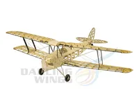 Upgrade Mini Tiger Moth Balsa Wood Model Aircraft Electric Powered RC Airplane 980mm Wingspan Laser Cut Plane Model Kits 1