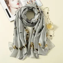 

2018 High Quality Women Scarf Soft Smooth Printed Long Shawl Summer Beach Cover-Up Wraps Sun-Protective Scarves Wholesale 90*180