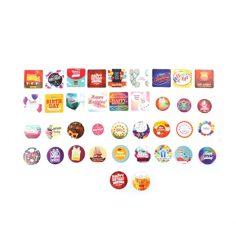 38 Pieces Japonais Kawaii Joyeux Anniversaire Coupe Bouteille De Parfum Bricolage Cadeau Timbre Crapbooking Autocollants Auto Adhesifs Aliexpress