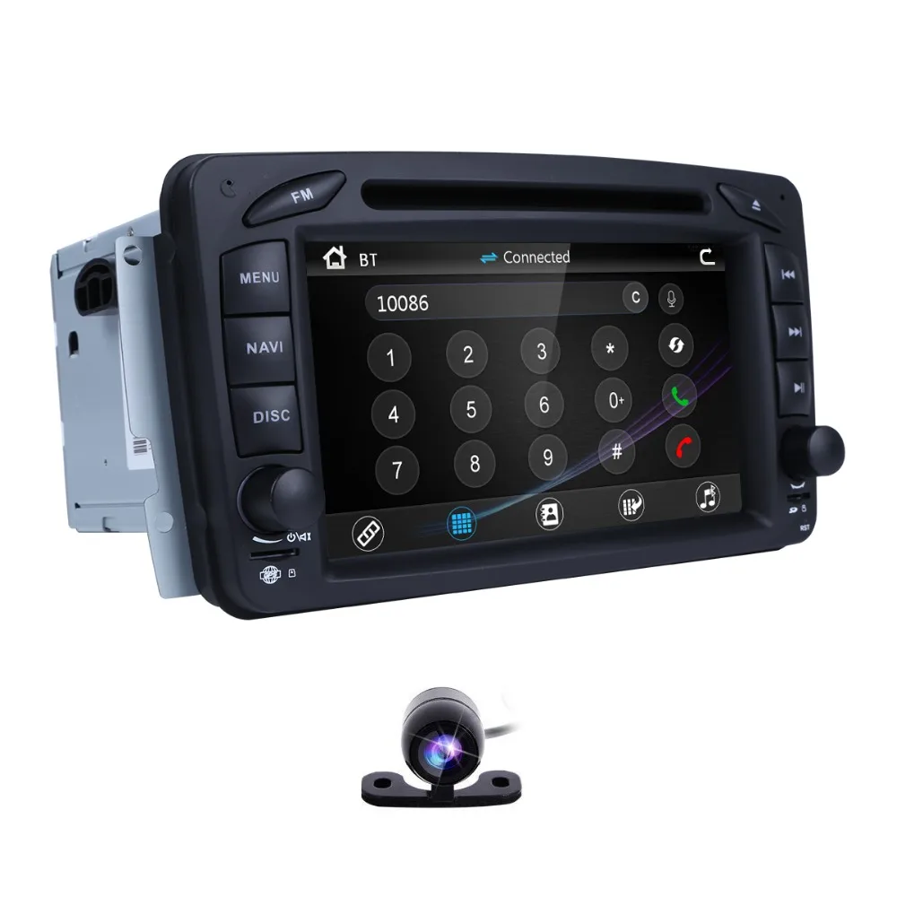Flash Deal 2 Din Stereo audio 7" Car DVD Radio player For Mercedes Benz CLK W209 W203 W208 W463 Vaneo Viano Vito Free Camera +8 GB map card 2