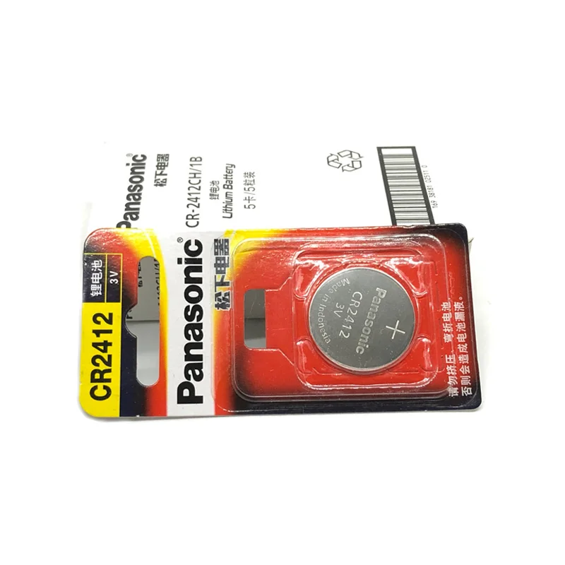 

400pcs/lot New Version Panasonic CR2412 CR 2412 3V Lithium Button Coin Watch Battery Key Fobs Batteries For swatch