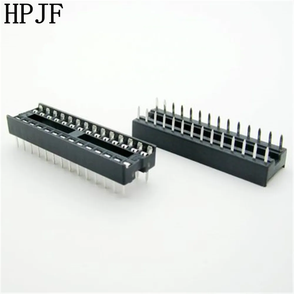 17Pcs 28 Pin DIP Round IC Sockets Adaptor Narrow