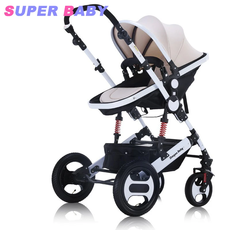 

Bidirectional Baby Stroller Can Sit and Recline Light Portable With Shock-absorber Baby Cart for All Seasons