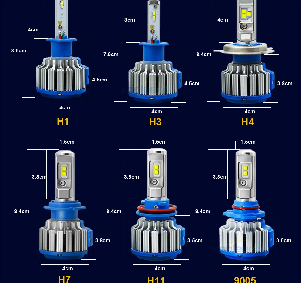 COOLEEON HL-T1 светодиодный автомобильный фонарь H7 H1 H4 Дальний и ближний свет авто фары H3 H11 9005 9006 9004 светодиодный налобный фонарь Автомобильные фары 9-32 в противотуманные фары