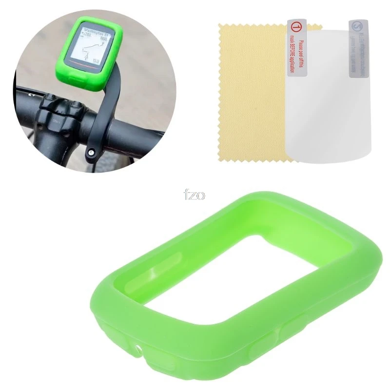 

NewBicycle Computer Silicone Cover Soft Elastic Protection Stopwatch Protector With Film For Bryton 410 405 yhq