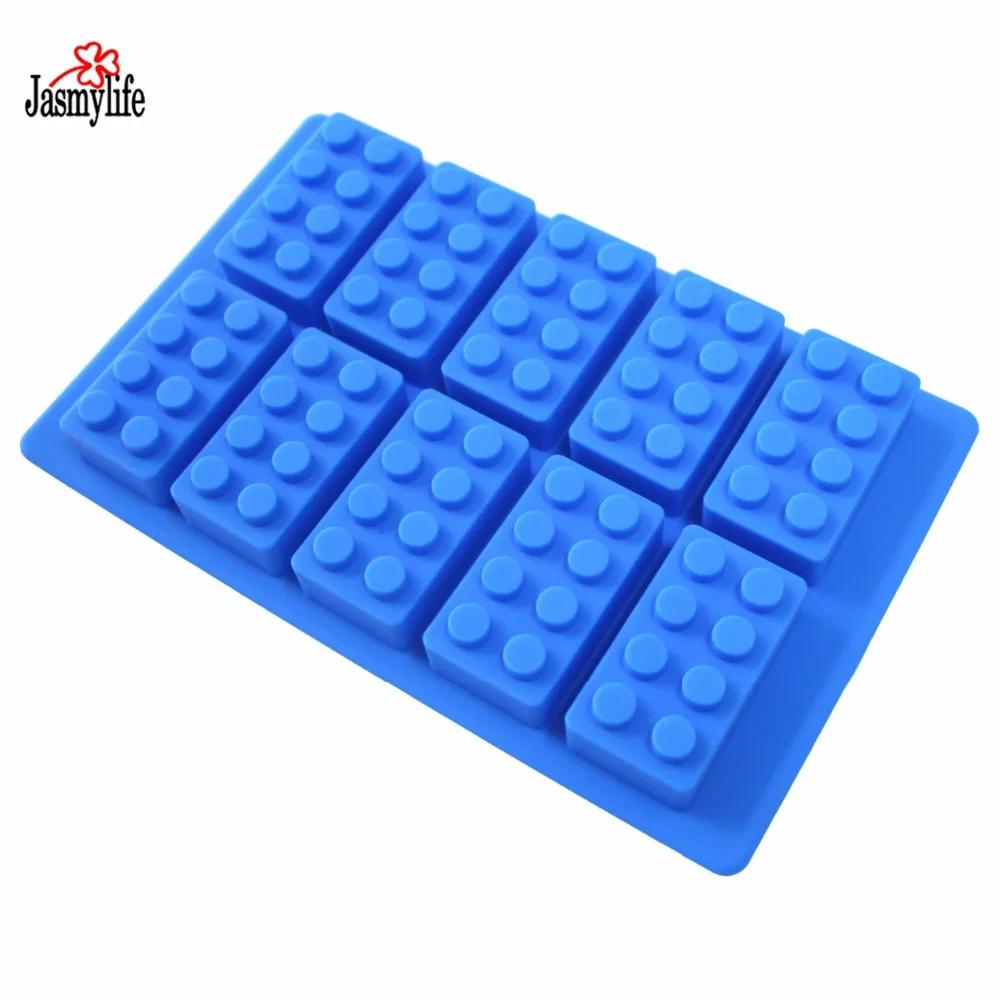 

Silicone Ice Mold Cake Decorating Mould Blocks Shaped 10 Bricks Ice Cream Tools Color Blue Cream Tubs Silicone Mold Cake Mold