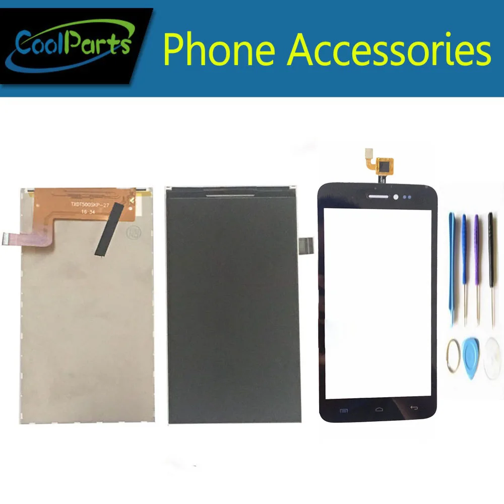 

1PC/Lot High Quality For Explay Rio LCD Screen Display+Touch Screen Digitizer Replacement Part With Tool