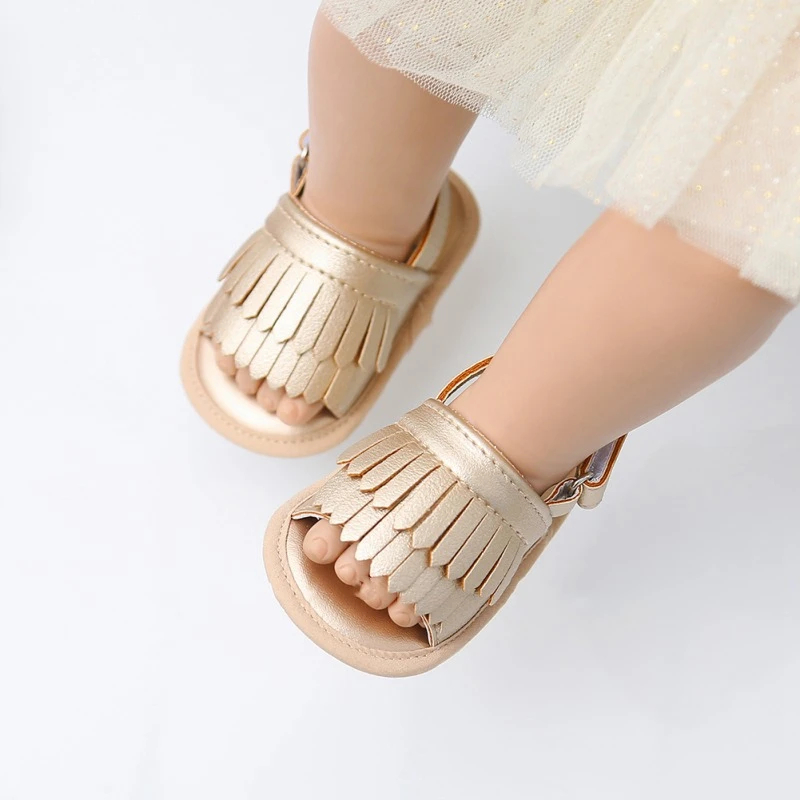 2 стиля; летняя повседневная обувь с кисточками; сандалии принцессы с бахромой; однотонная обувь ярких цветов; одежда для малышей 0-18 месяцев