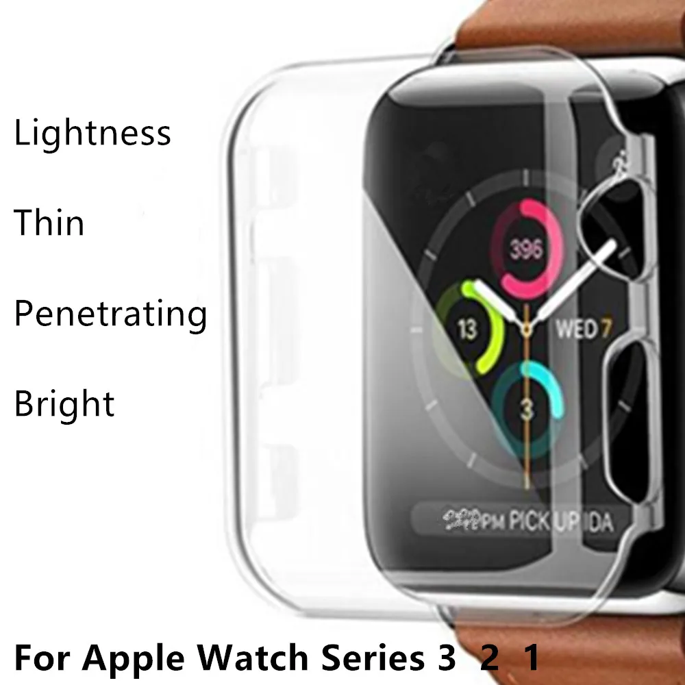 

Watch Cover for Apple iWatch Soft Case 42mm 38mm 40mm 44mm Series 4 3 2 1 Soft Slim TPU All-around Ultra-thin Screen Protector