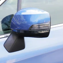 Автомобильные Зеркала анти-руб Нержавеющей стали Titanium черный декоративная накладка отделки 2 шт. для Subaru Forester Outback XV Наследие 13-16
