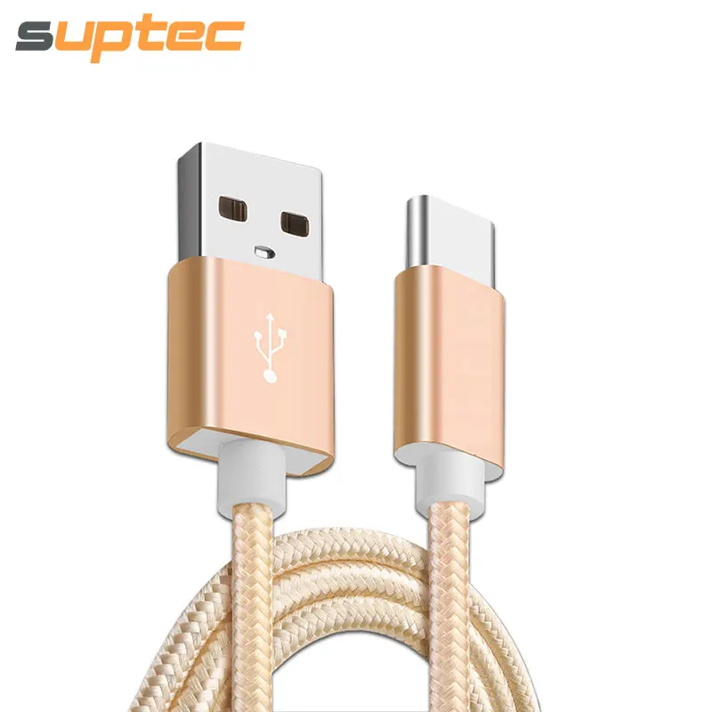 Кабель SUPTEC usb type-C 3,1 для быстрой зарядки и синхронизации данных, плетеный кабель USB C для samsung S8 Xiaomi Mi5 Mi4C huawei P10 USB-C