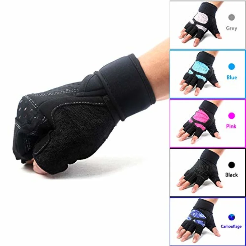 Runature Body Building Gloves Half Finger Sport Training Protection Gloves Non-slip Weight Lifting Exercise Workout Gloves