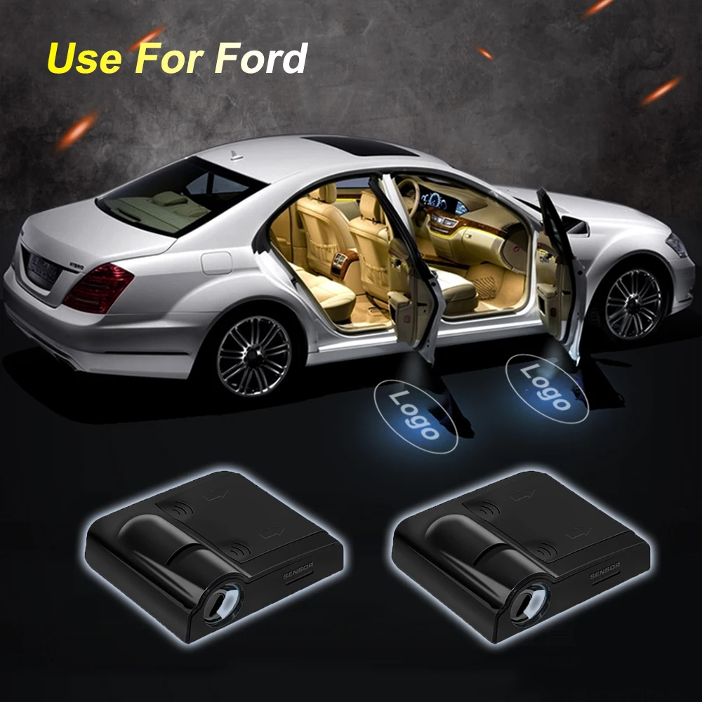 

For Ford Led Logo Laser Projector Punching Lamp Car Door Light Courtesy Ghost Shadow